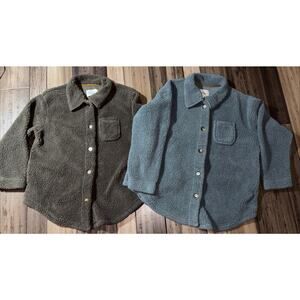 Koolaburra by UGG Sherpa Fleece Bundle of 2 Button Up Jacket Women’s Medium Blue